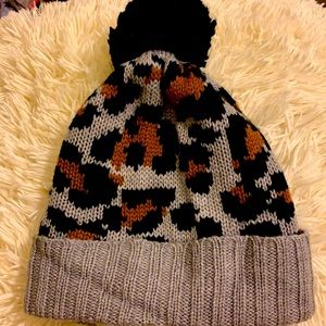 Leopard beanie